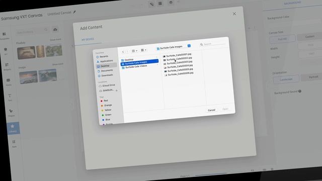 Create content with ease with Samsung VXT CMS