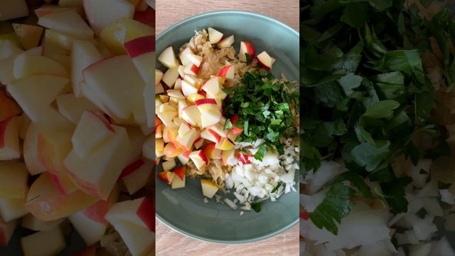 Sauerkrautsalat mit Apfel und veganem Joghurtdressing Rezept | Salatschwester