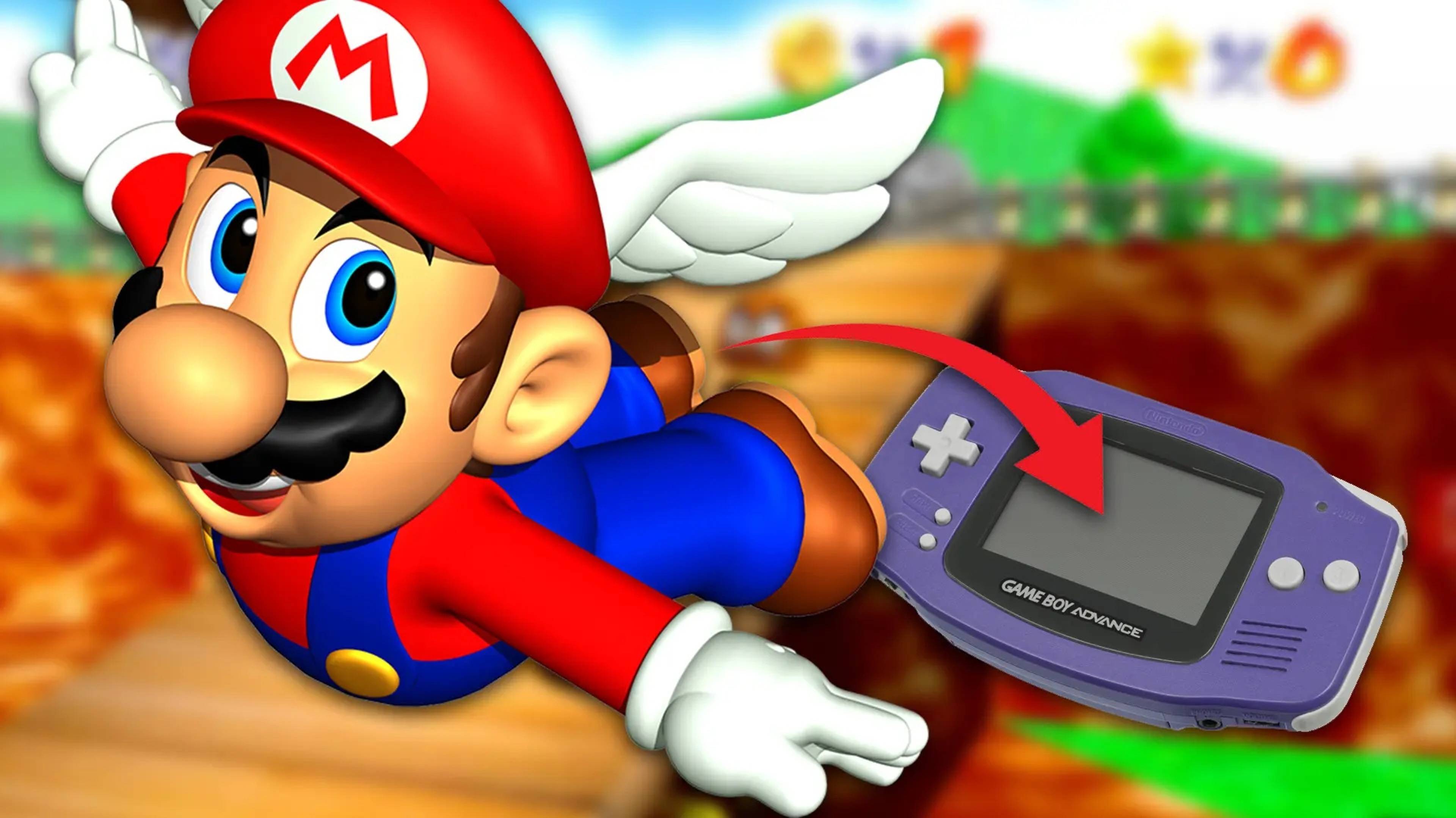 Super Mario 64 запустили на GameBoy Advance