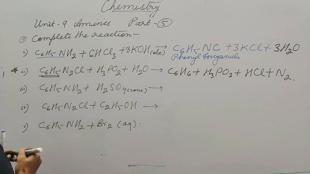 AMINES (PART-5) | CONVERSIONS | COMPLETE THE REACTIONS | IMP QUESTIONS | CLASS-12 CHEMISTRY REVISIO