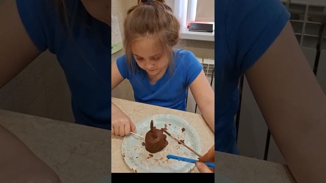 Лепим и разукрашиваем с мамой!!!