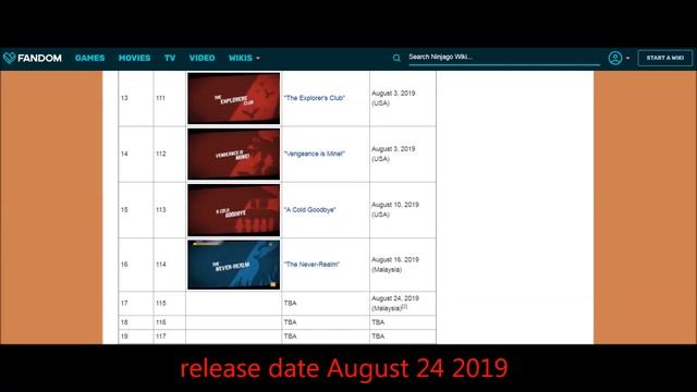 Ninjago season 11 ep 17 HD|Release date