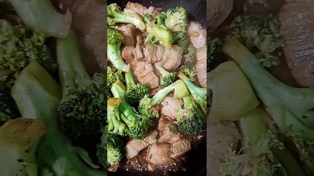 Brocolli with pork