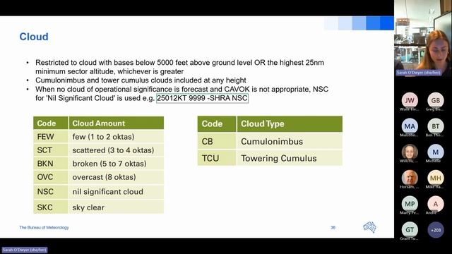 The GAF and the TAF – weather for pilots webinar– 18 Oct 2023