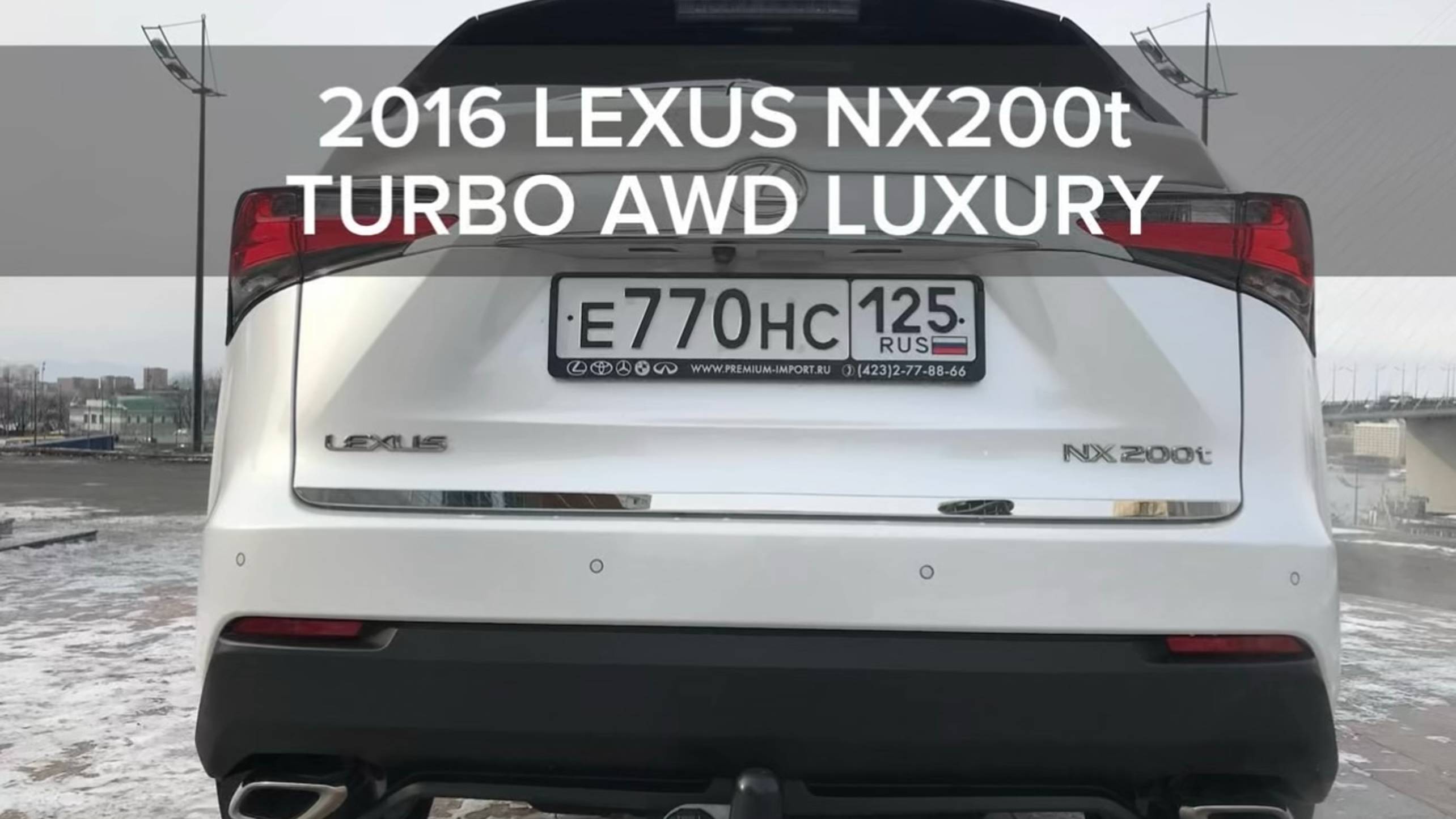 2016 LEXUS NX200t TURBO AWD LUXURY