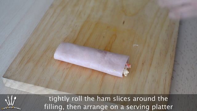 Ham Rolls Stuffed with Tuna Salad - How to Make Super Easy Ham Rolls