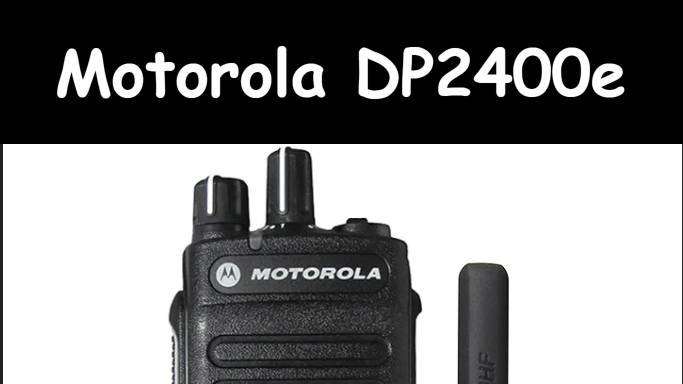 Распаковка Motorola DP 2400e.