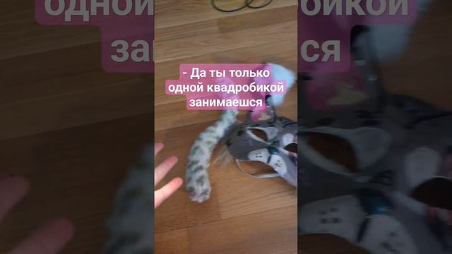И это далеко не всё чем я интересуюсь #квадробика #животное #прыжки #бег #спорт #therian #маска #qu