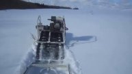 По свежему снегу.