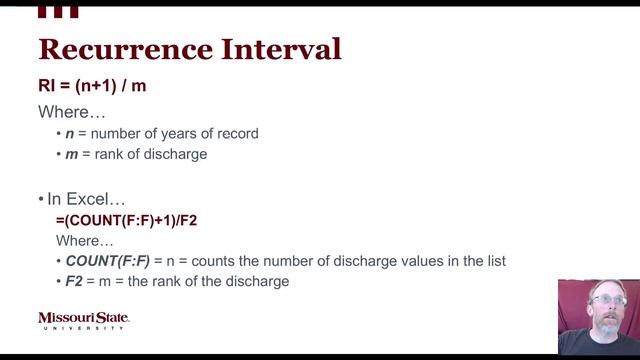 Obtaining, Processing, and Analyzing USGS Discharge Data to Calculate Recurrence Intervals