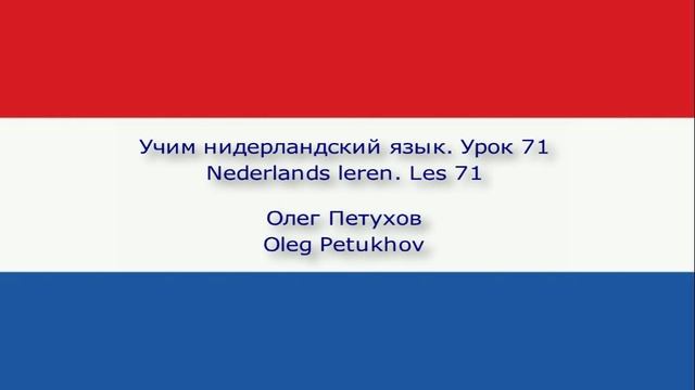 Учим нидерландский язык. Урок 71. Что-то хотеть. Nederlands leren. Les 71. iets willen.