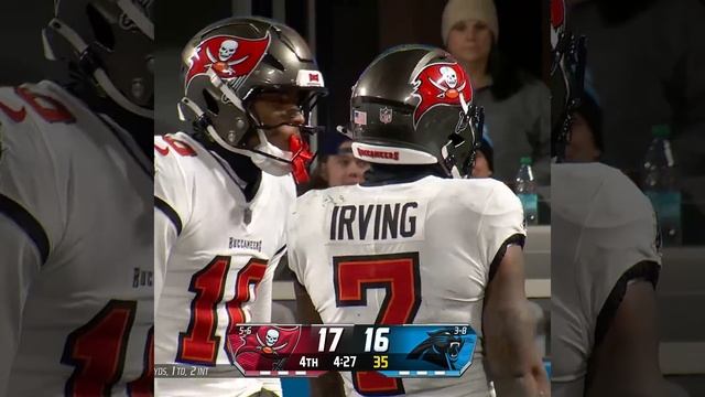 Bucky Irving rushes for a 43-yard Gain vs. Carolina Panthers