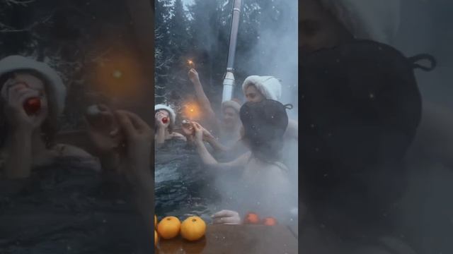 Новый год всё ближе, и время брони на коттеджи и бани тает, как первый снег! ❄️