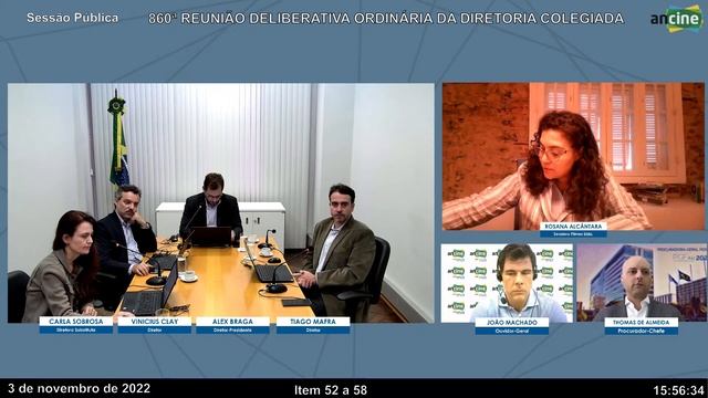 860ª Reunião Ordinária de Diretoria Colegiada - Sessão Pública - 03/11/2022