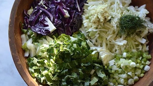 bokchoy cabbage ginger salad