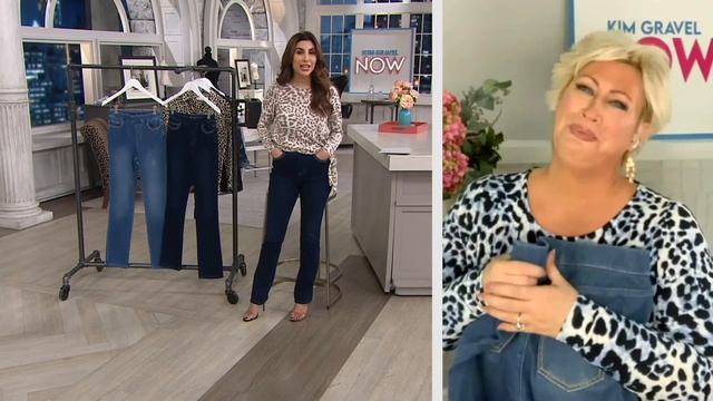 Belle by Kim Gravel Flexibelle Tulip Pocket Jeans on QVC