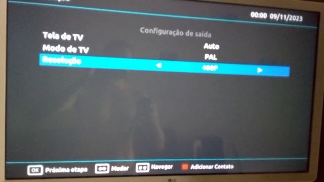 Padrão de fábrica no receptor Vivensis VX10