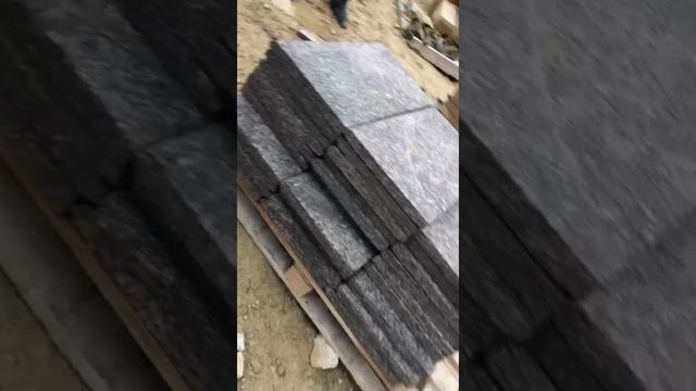 Облицовочный камень черный