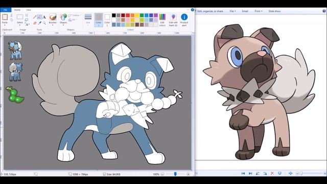 RR🗺️ Shiny Rockruff [Speedpaint]