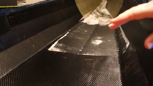 26. Artemis - covering the hull inside carbon and kevlar cloth