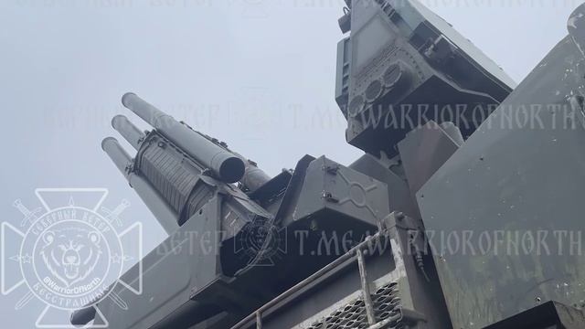 Работа расчета ЗРПК «Панцирь-С» группировки "Север" на боевом дежурстве в Курской области !!!