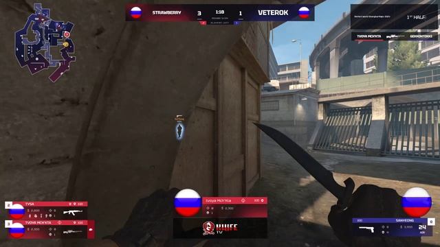 Strawberry -vs- VeterOk // Четвертьфинал нижней сетки Perfect World Shanghai Major 2024 @kn1feTV