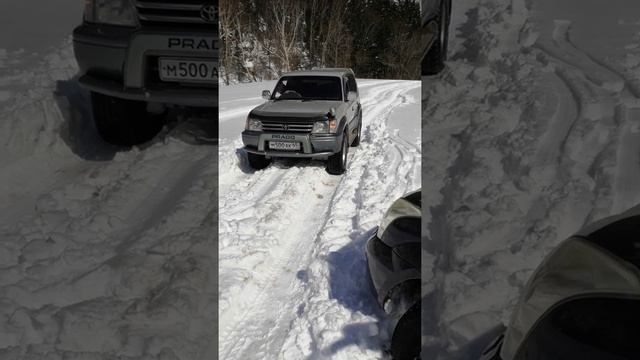 АТшка по снегу не годится прадо 95. Станция Перевал