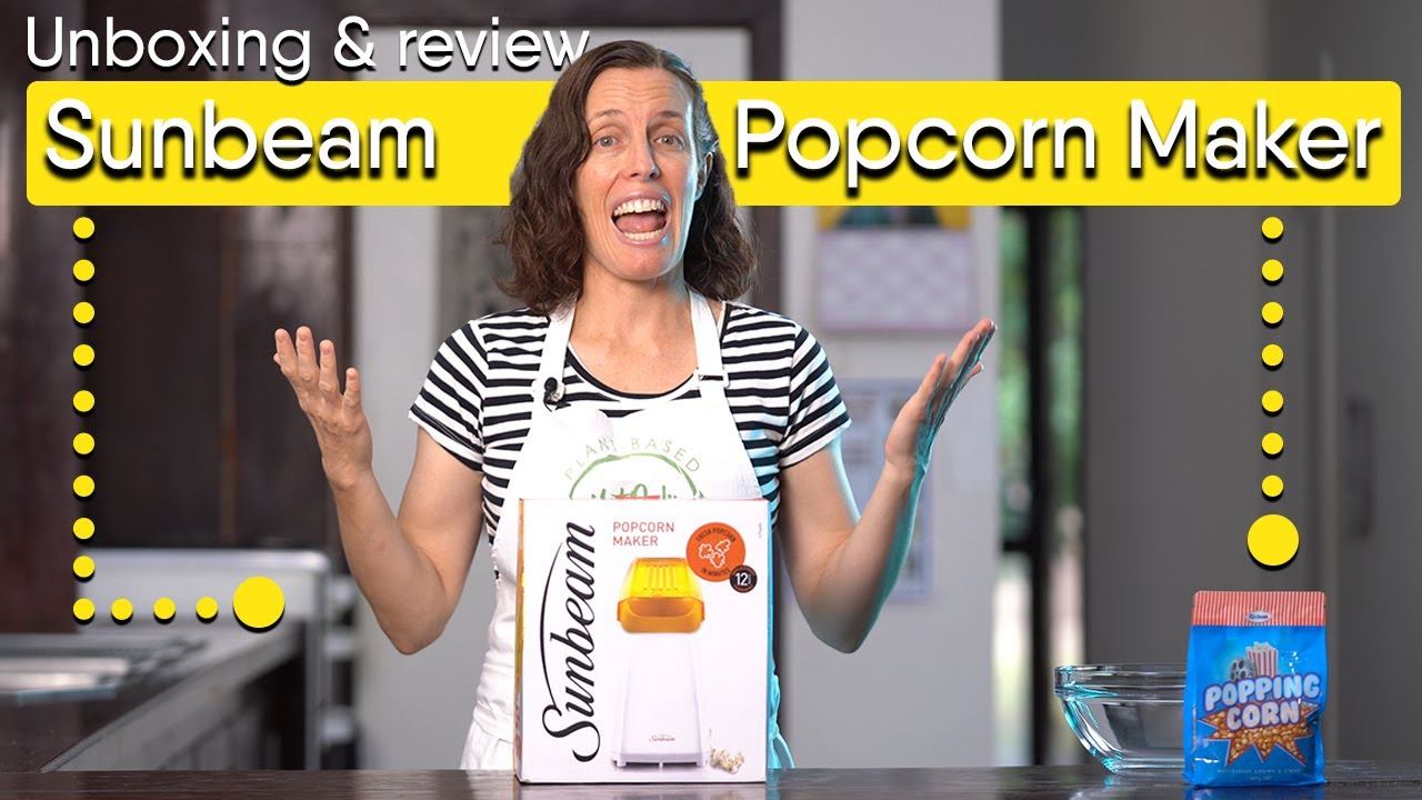 Sunbeam Popcorn Maker #unboxing & review | Not Only Carrots vegan cooking show