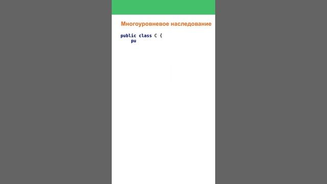 Виды наследования в Java. Ответ на интервью
