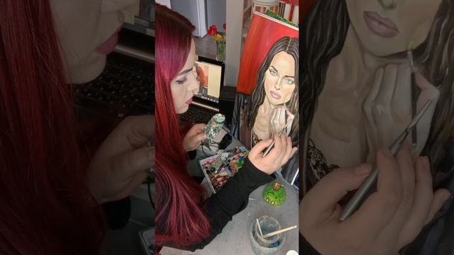 рисую портрет маслом 🎨🖌️