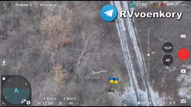 🇷🇺🔥⚡Разведчики устроили засаду на группу боевиков ВСУ на Кураховском направлении⚡