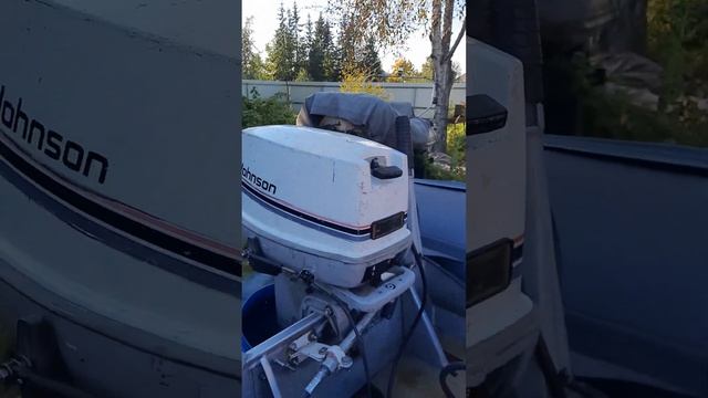 Промывка лодочного мотора после соленой воды Балтийского залива...