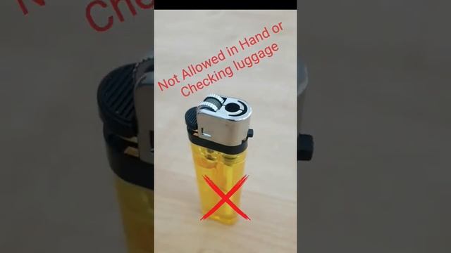 Did You Know You Are Not  Allowed To Carry A Cigarette Lighter On Maldivian Flight?