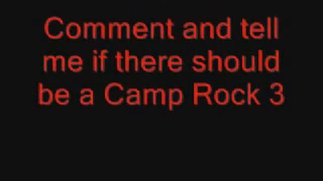 Will There Be A Camp Rock 3 ???