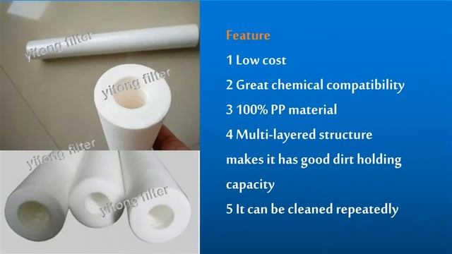 Yitong PP melt-blown filter cartridge