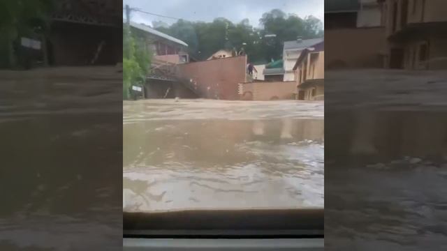 Потоп в Сочи. 5 июля 2021.После сильного ливня.Flood in Sochi.