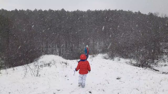 Снегопад в Новороссийске