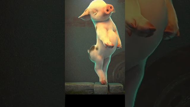 жизнь свинки Тэмми часть 1 . танцующая свинка. свинотэка. весёлый поросенок