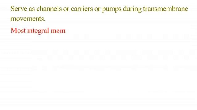 Membrane Proteins I Integral I Transmembrane I Peripheral I Beta Barrels I Porin IFluid Mosaic Mode