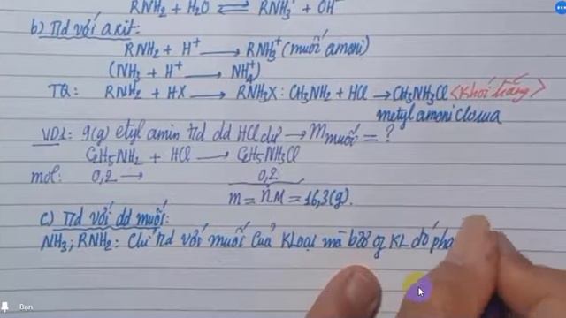AMIN (tiết 2) - HÓA HỌC 12. TÍNH CHẤT HÓA HỌC CỦA AMIN VÀ BÀI TOÁN LIÊN QUAN