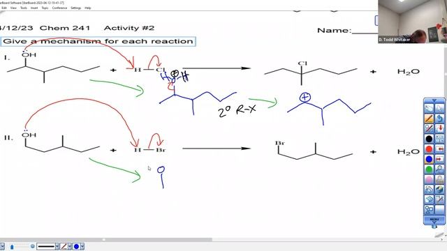 c241w23 L21 Act 2 Alcohols Reacting with HCl and HBr