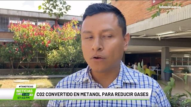 C02 convertido en metanol para reducir gases - Teleantioquia Noticias