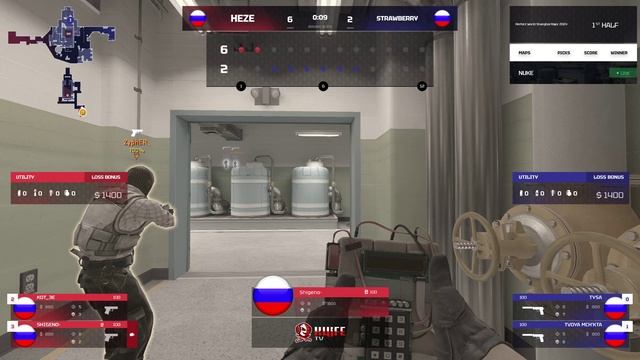 Strawberry -vs- HeZe // Полуфинал верхней сетки Perfect World Shanghai Major 2024 @kn1feTV
