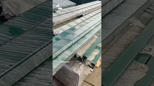 Окрашенные стойки труба 60*40 и 3D сетка🔥⚙️