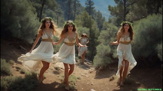 NYMPHS- MAENADS, Worshipers of the god of wine Dionysus