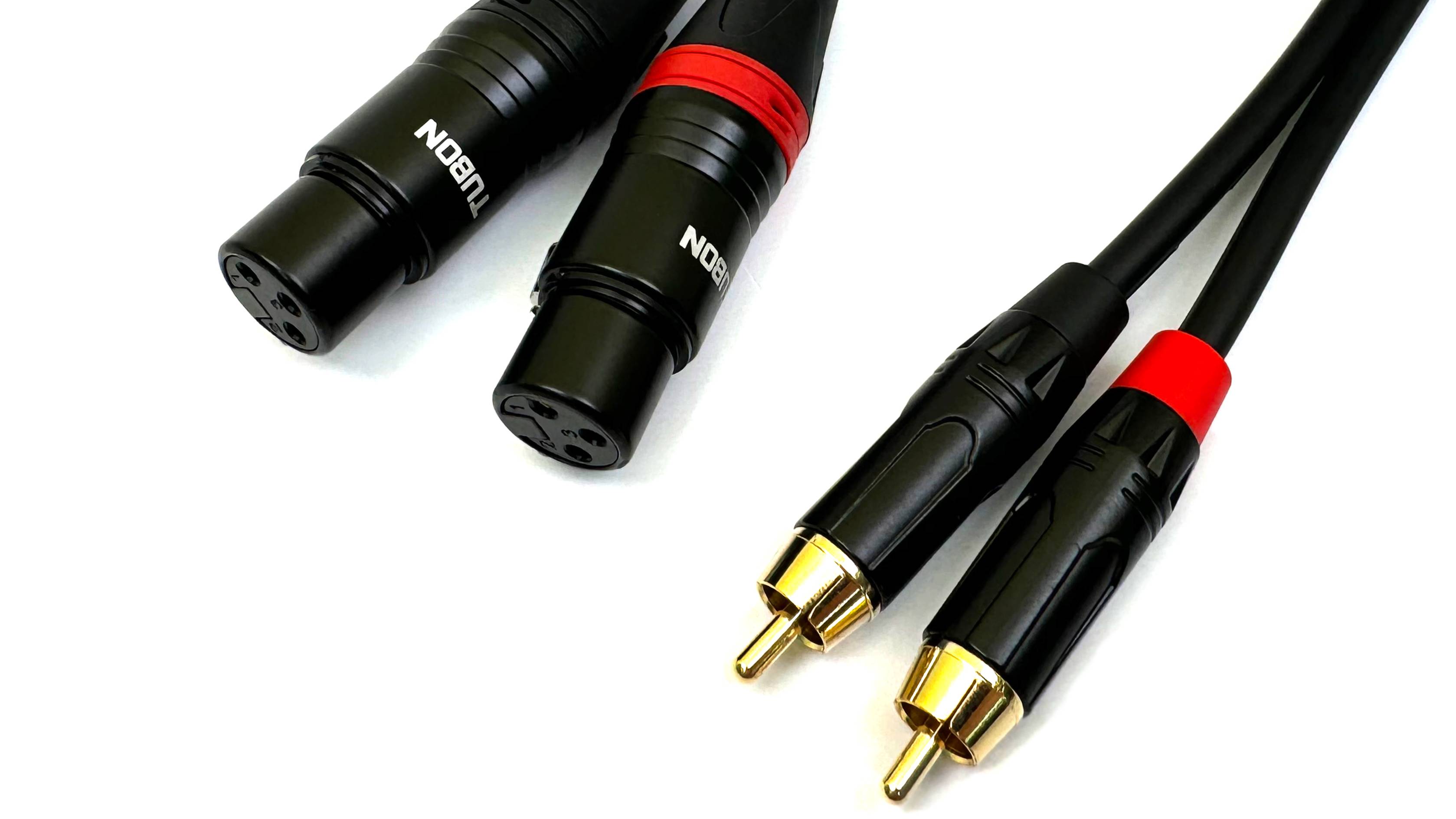 Кабель TUBON Микрофонный межблочный 2 x XLR (F) Female - 2 x RCA (M) Male OD6.0 ПВХ 2XF2R001 1м