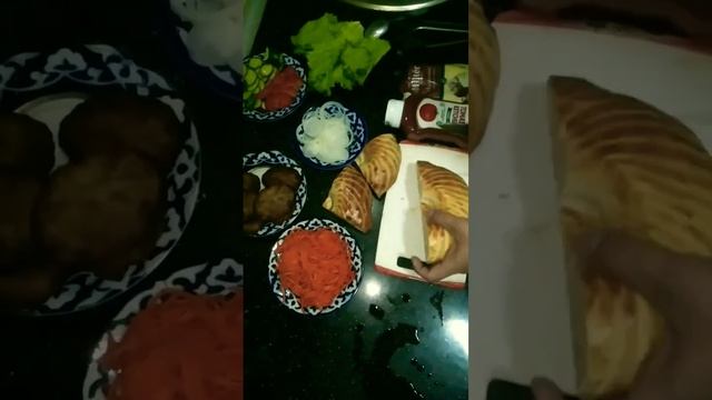 O'zbekcha gamburger tayyorlash