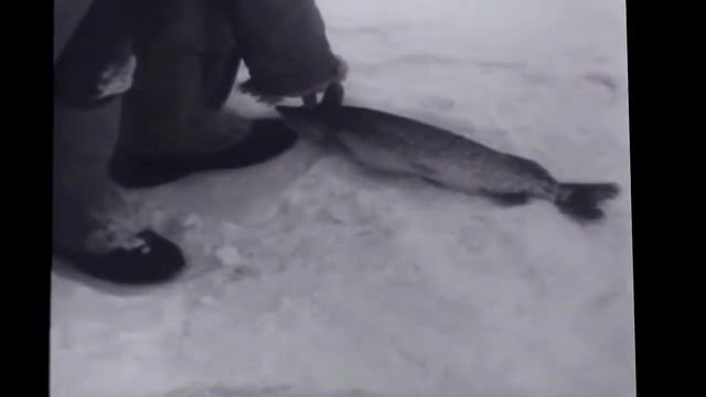 Фидель Кастро на зимней рыбалке в СССР.