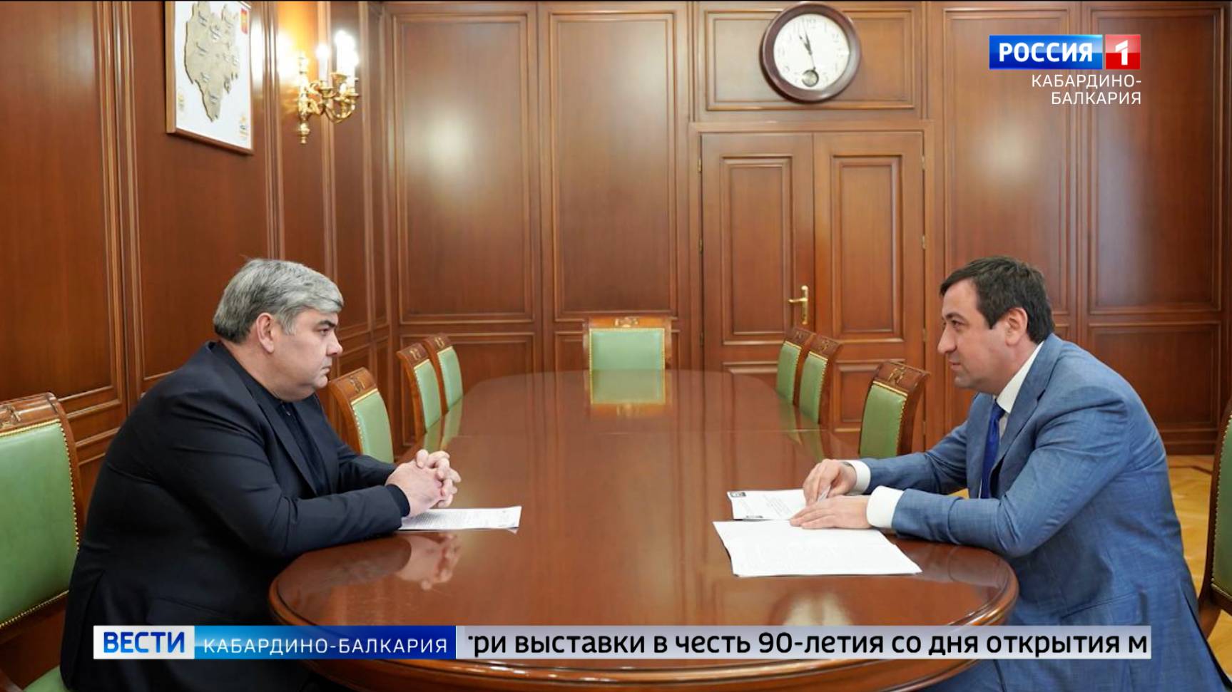 Казбек Коков провел рабочую встречу с министром здравоохранения Рустамом Калибатовым