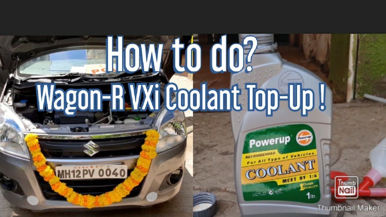 How to do Coolant Topup in Wagon R VXi ? Coolant kaise top up kare? #wagonr Watch full video pls